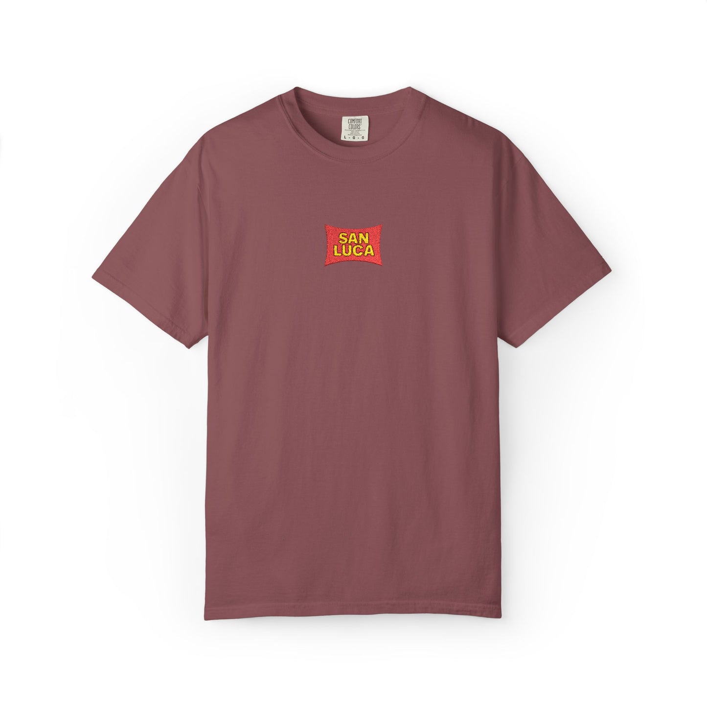 San Luca Colorful Snack-Inspired Unisex T-Shirt, Soft Casual Tee, Fun Gift for Food Lovers, Everyday Wear, Summer Vibes, Festival Attire