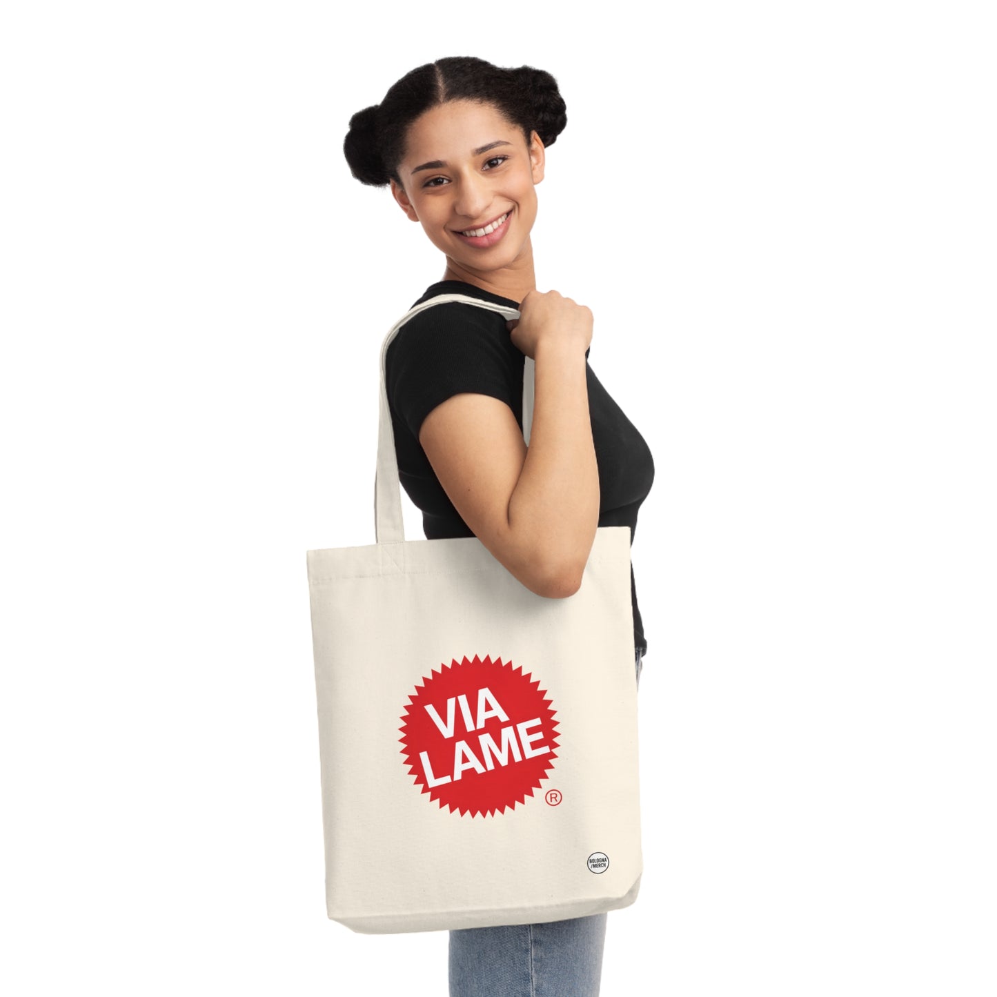 Funny Via Lame Shopping Bag, Eco-Friendly Beach Tote, Novelty Gift for Friends, Great for Shopping