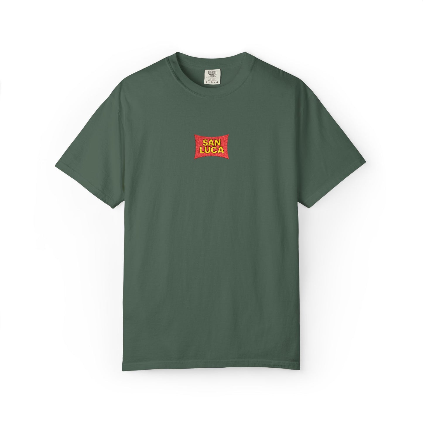 San Luca Colorful Snack-Inspired Unisex T-Shirt, Soft Casual Tee, Fun Gift for Food Lovers, Everyday Wear, Summer Vibes, Festival Attire