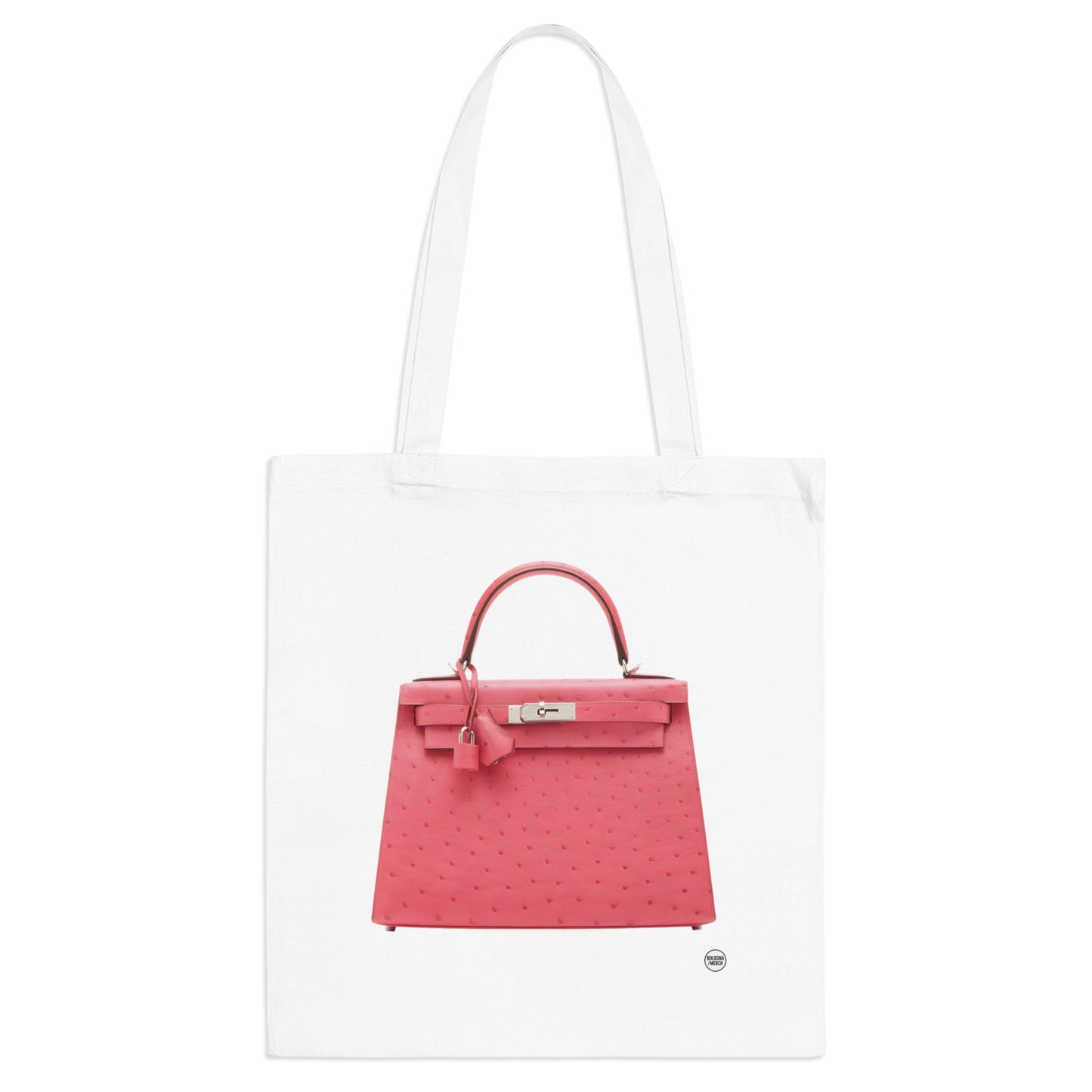 Shopper Eco in Cotone con Stampa Borsa Birkin Rosa – Tote Bag Fashion per Ogni Giorno
