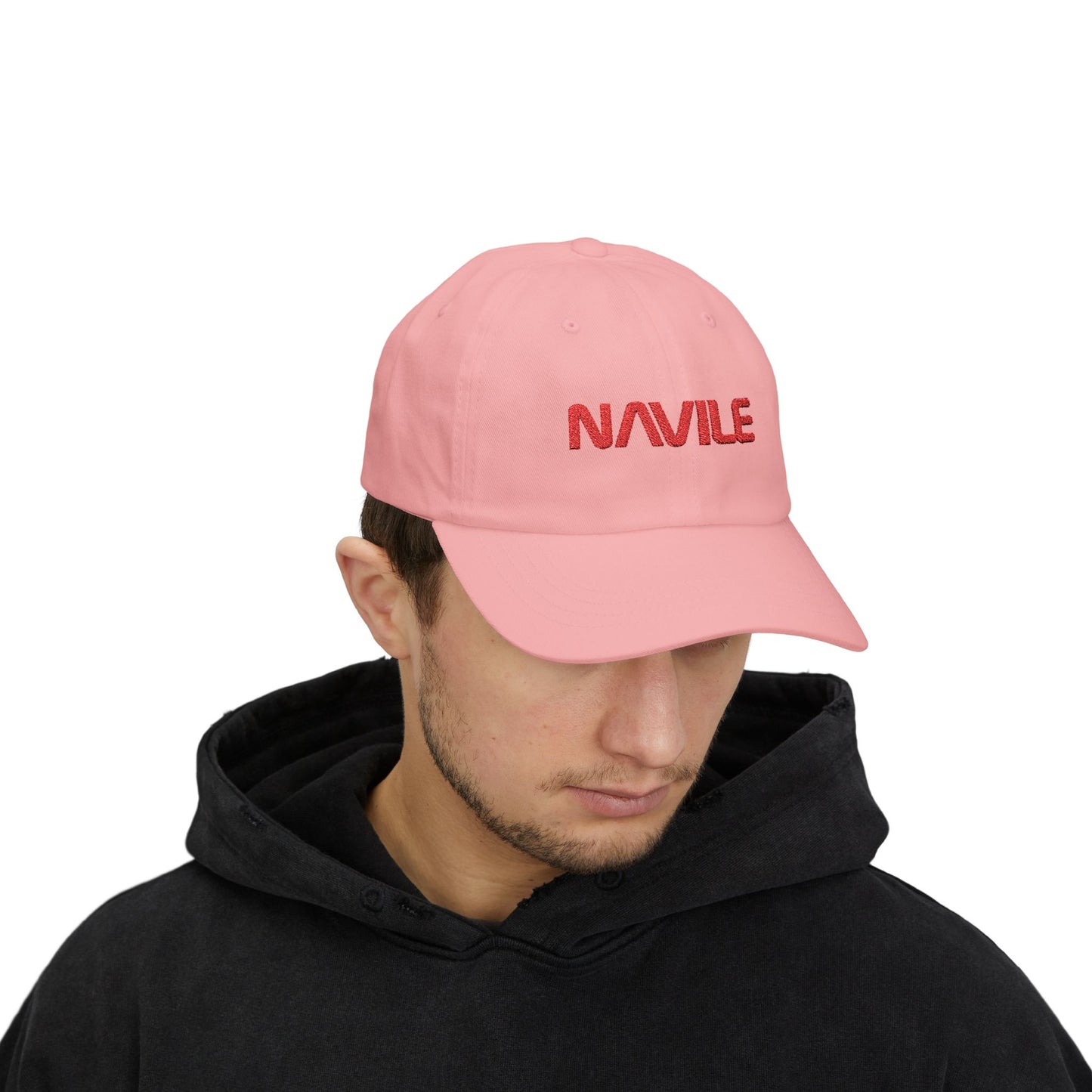 Classic Dad Cap with NAVILE Embroidery, Casual Everyday Hat, Gift for Dads, Summer Accessories, Adjustable Cap for Men