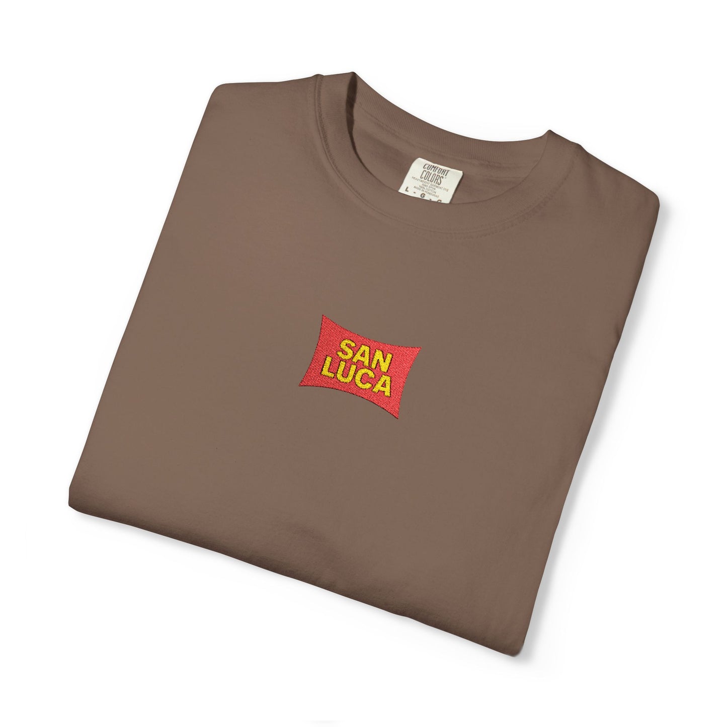San Luca Colorful Snack-Inspired Unisex T-Shirt, Soft Casual Tee, Fun Gift for Food Lovers, Everyday Wear, Summer Vibes, Festival Attire