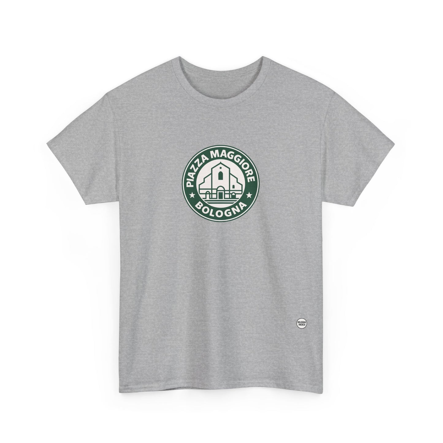 T-shirt Street Style “Piazza Maggiore Bologna” – Cotone Pesante, Look Urban e Comfort Quotidiano
