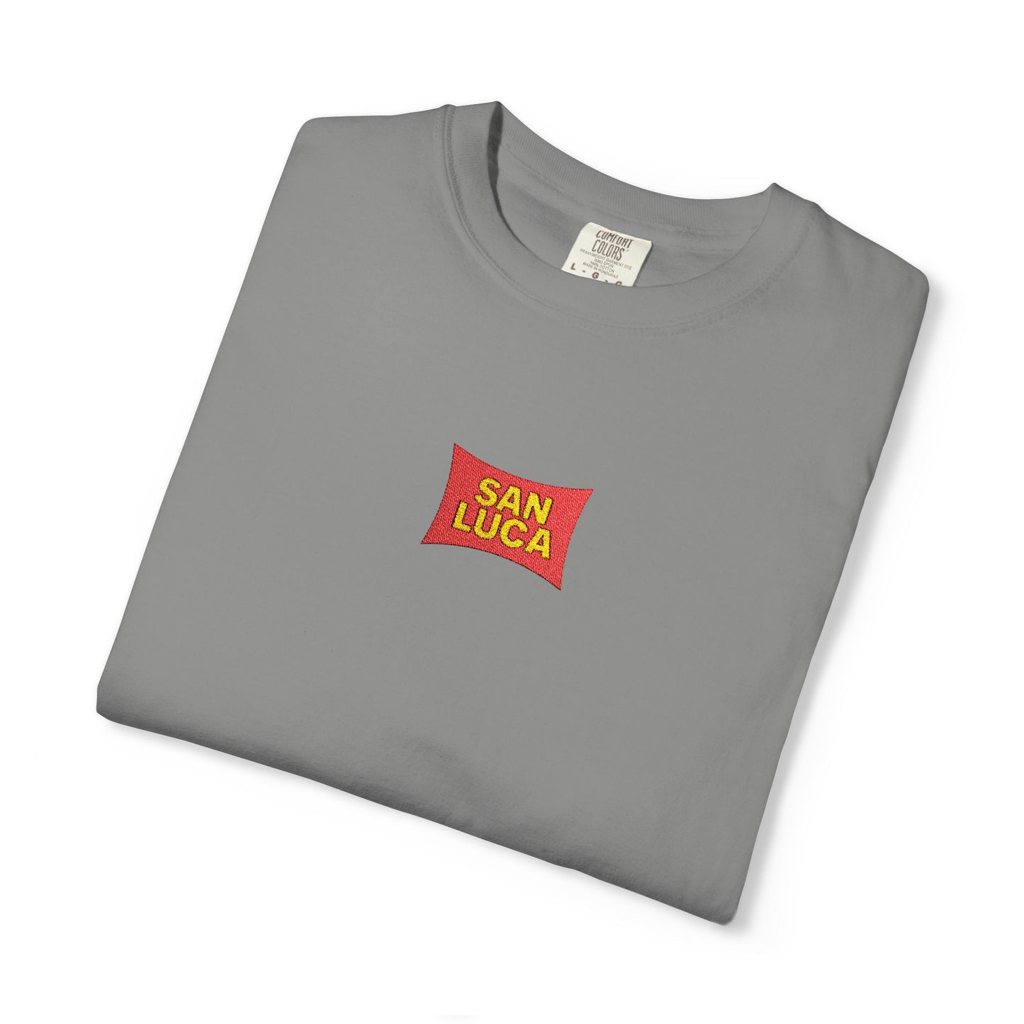 San Luca Colorful Snack-Inspired Unisex T-Shirt, Soft Casual Tee, Fun Gift for Food Lovers, Everyday Wear, Summer Vibes, Festival Attire