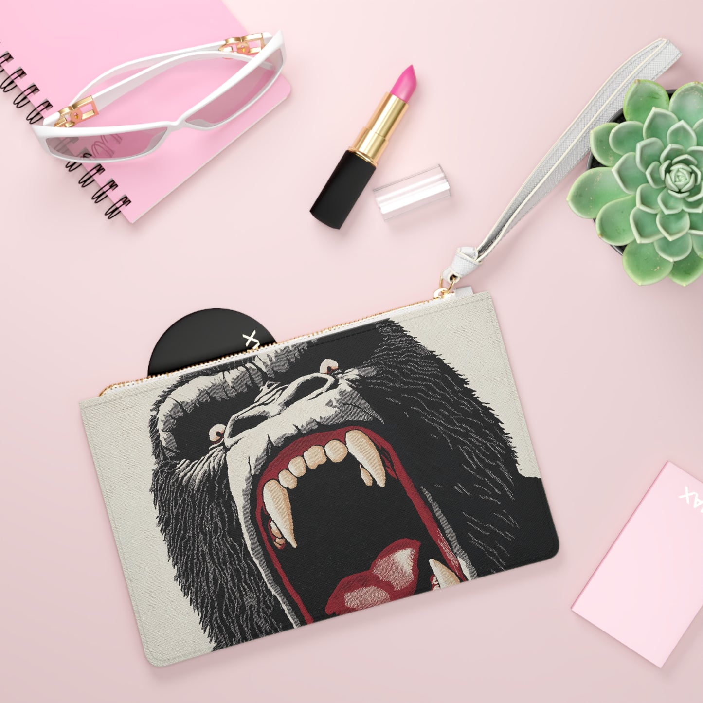 Pochette con Stampa Gorilla – Design Unico e Moderno