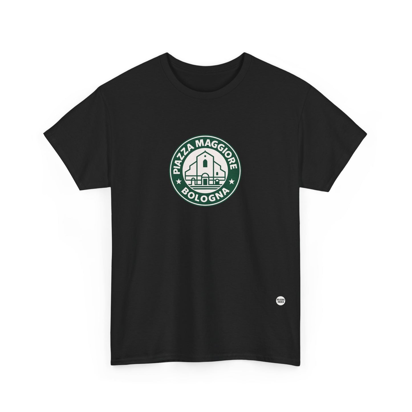 T-shirt Street Style “Piazza Maggiore Bologna” – Cotone Pesante, Look Urban e Comfort Quotidiano