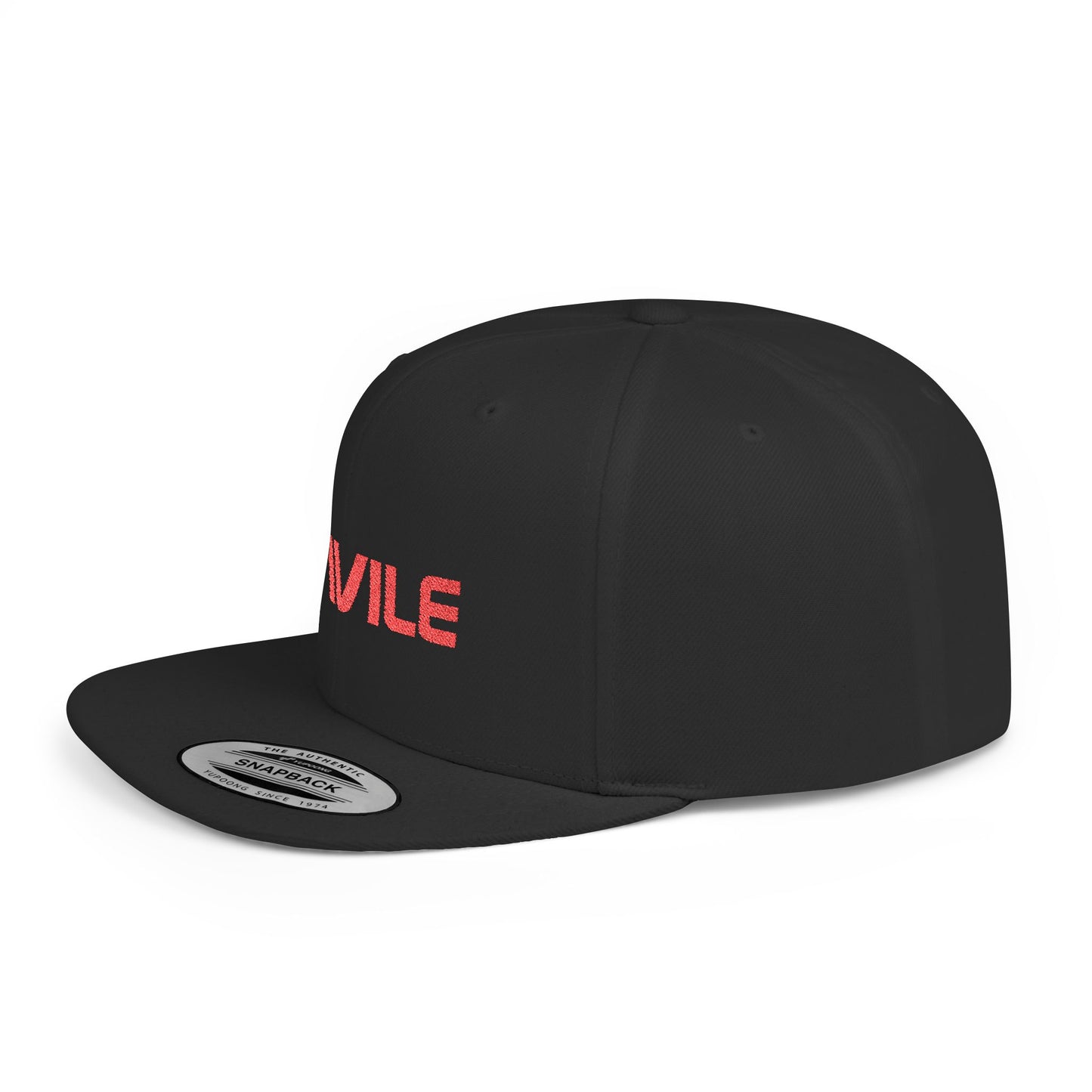 Stylish Flat Bill Snapback Cap with NAVILE Design | Trendy Hat for Casual Outings, Sports Events, Streetwear, Gifts