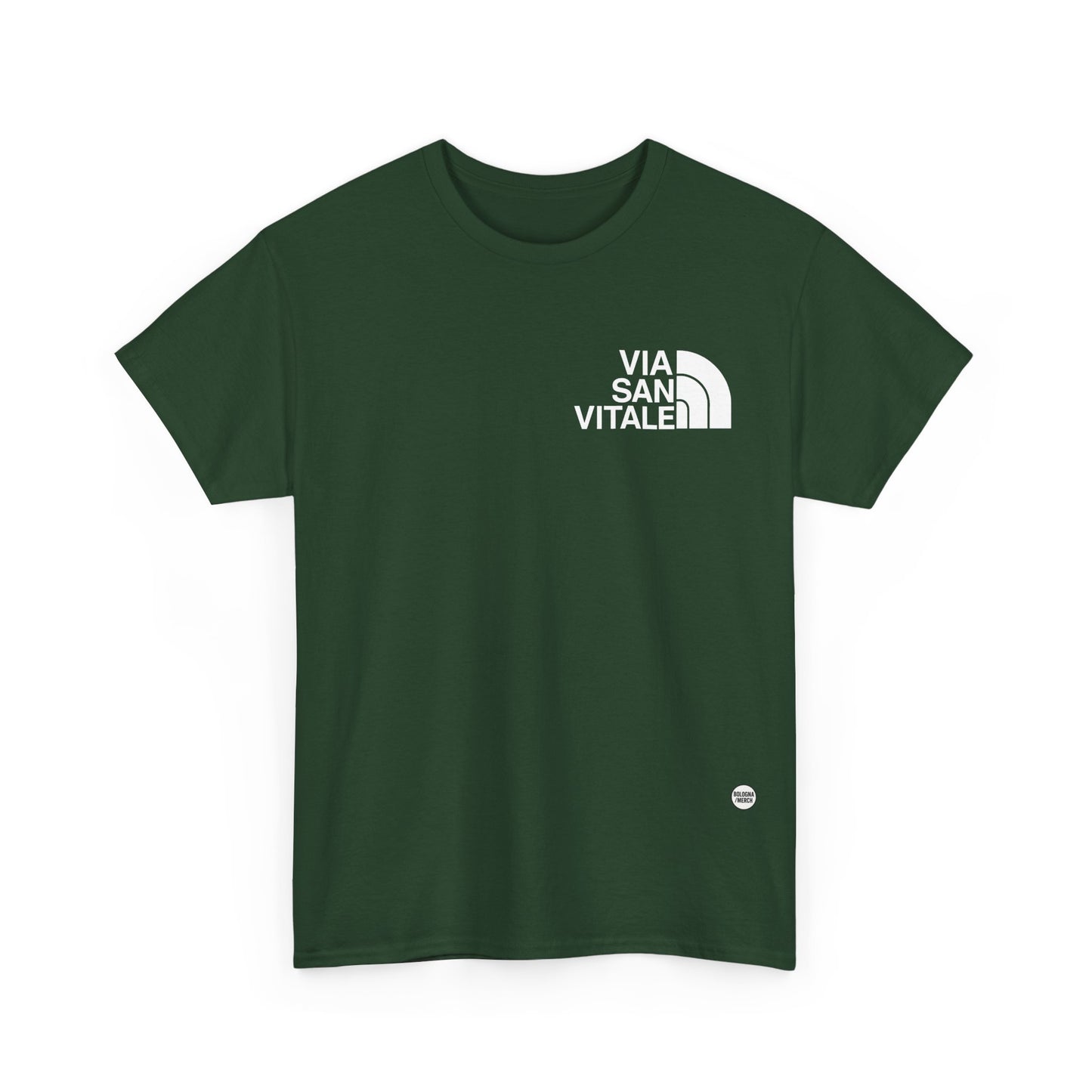 Via San Vitale Unisex Heavy Cotton Tee - Casual Comfort for Everyday Wear