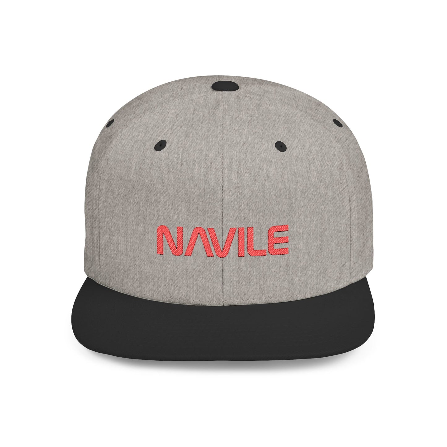 Stylish Flat Bill Snapback Cap with NAVILE Design | Trendy Hat for Casual Outings, Sports Events, Streetwear, Gifts
