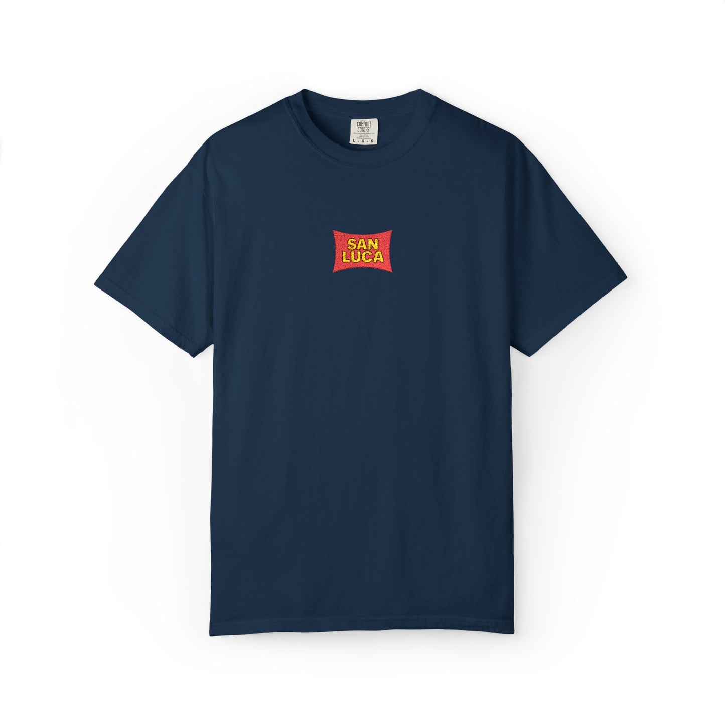San Luca Colorful Snack-Inspired Unisex T-Shirt, Soft Casual Tee, Fun Gift for Food Lovers, Everyday Wear, Summer Vibes, Festival Attire