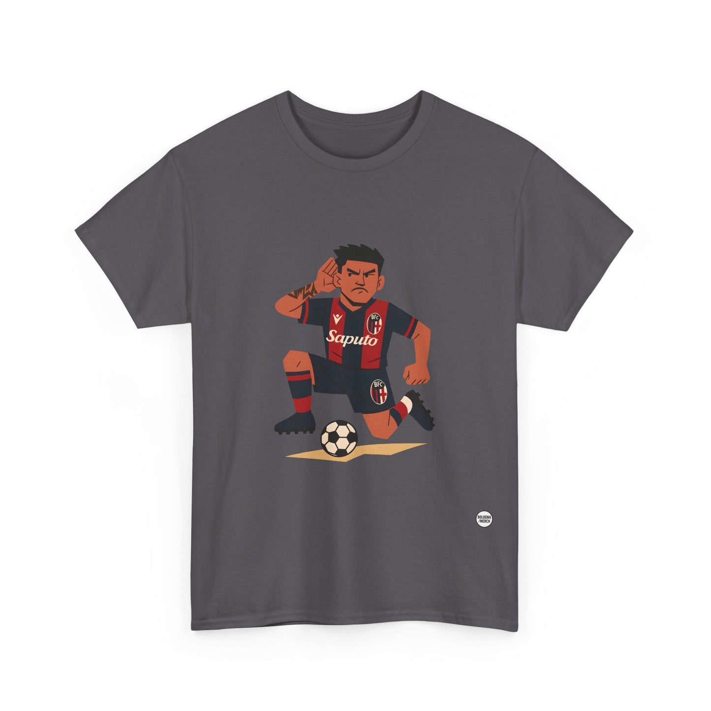 Santi Castro Maglietta Unisex in Cotone Pesante - Abbigliamento Casual e Stiloso per i Tifosi del Bologna FC