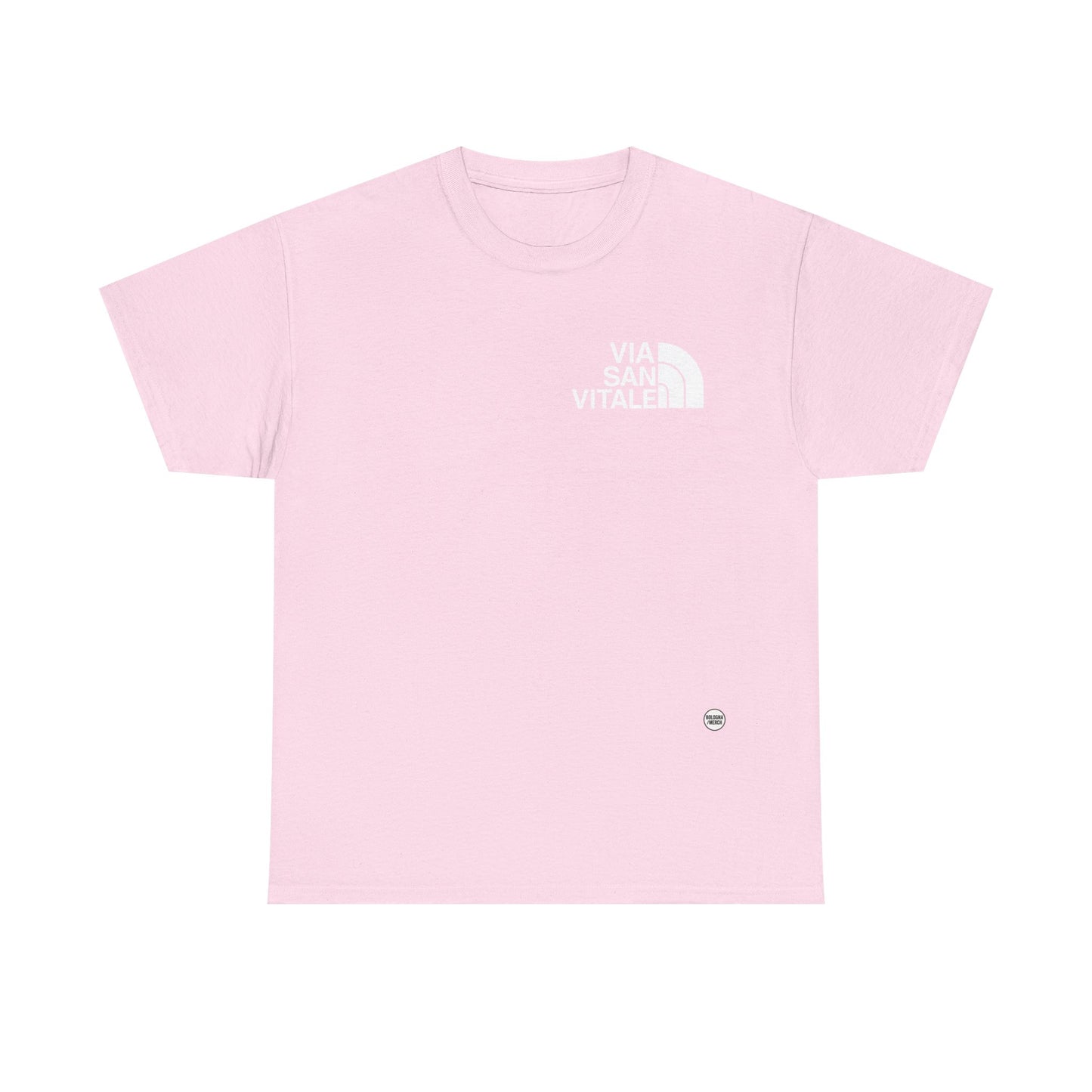 Via San Vitale Unisex Heavy Cotton Tee - Casual Comfort for Everyday Wear
