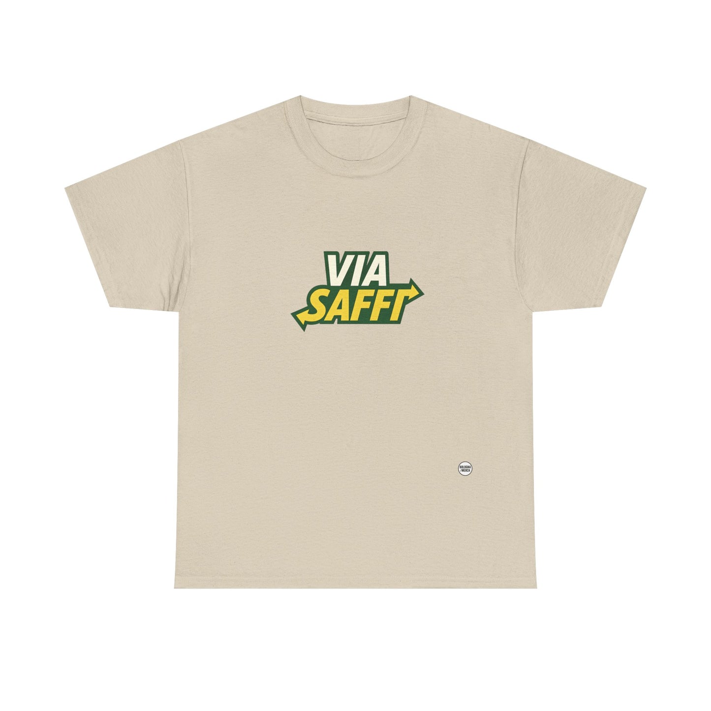 Via Saffi Unisex Heavy Cotton Tee - Casual Comfort for Everyday Wear