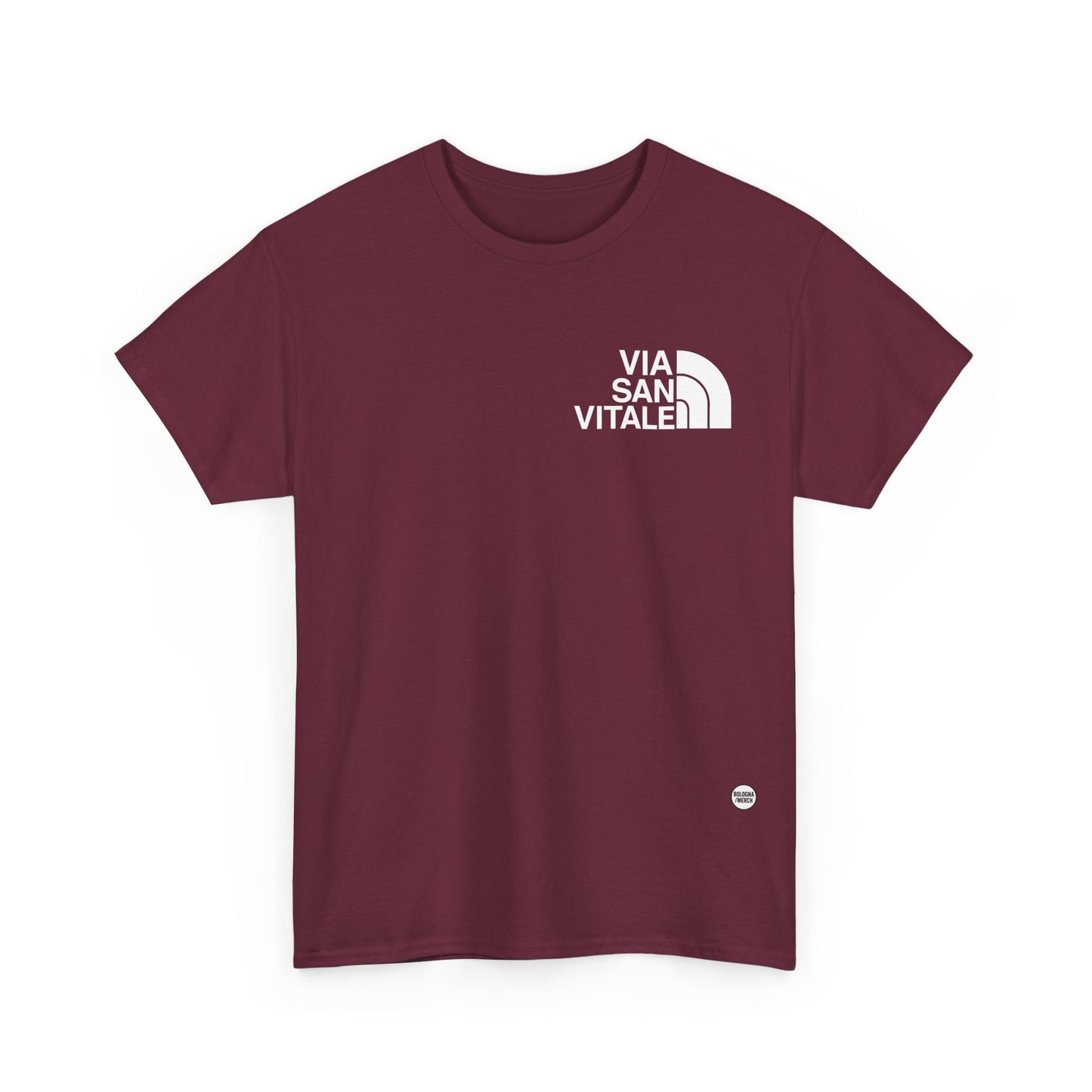 Via San Vitale Unisex Heavy Cotton Tee - Casual Comfort for Everyday Wear