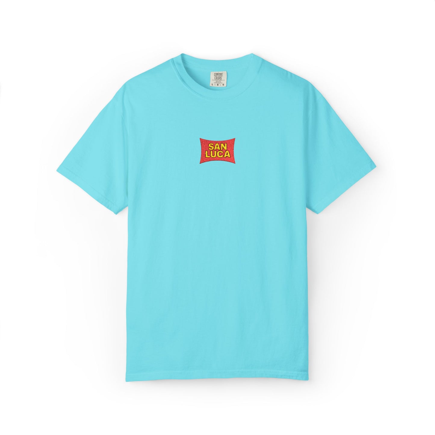 San Luca Colorful Snack-Inspired Unisex T-Shirt, Soft Casual Tee, Fun Gift for Food Lovers, Everyday Wear, Summer Vibes, Festival Attire