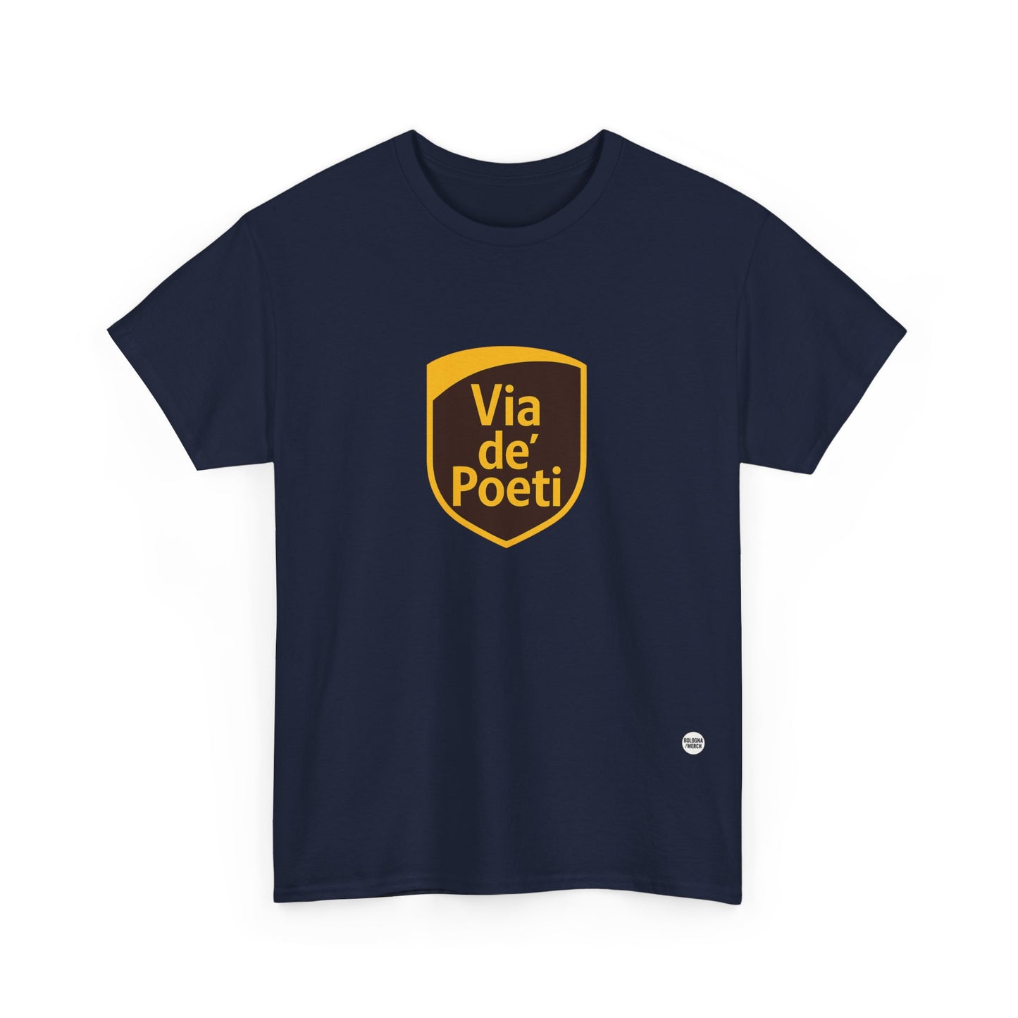 Via de' Poeti Unisex Heavy Cotton Tee - Casual Comfort for Everyday Wear