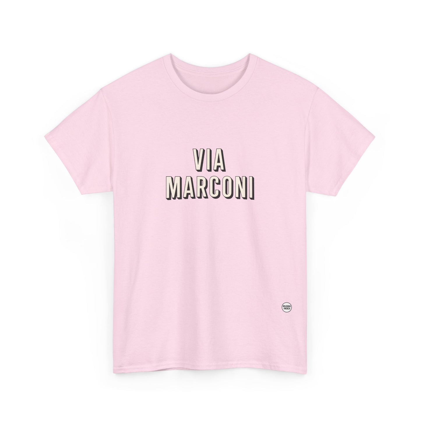 Via Marconi Unisex Heavy Cotton Tee - Casual and Stylish Wear for Poetry Lovers
