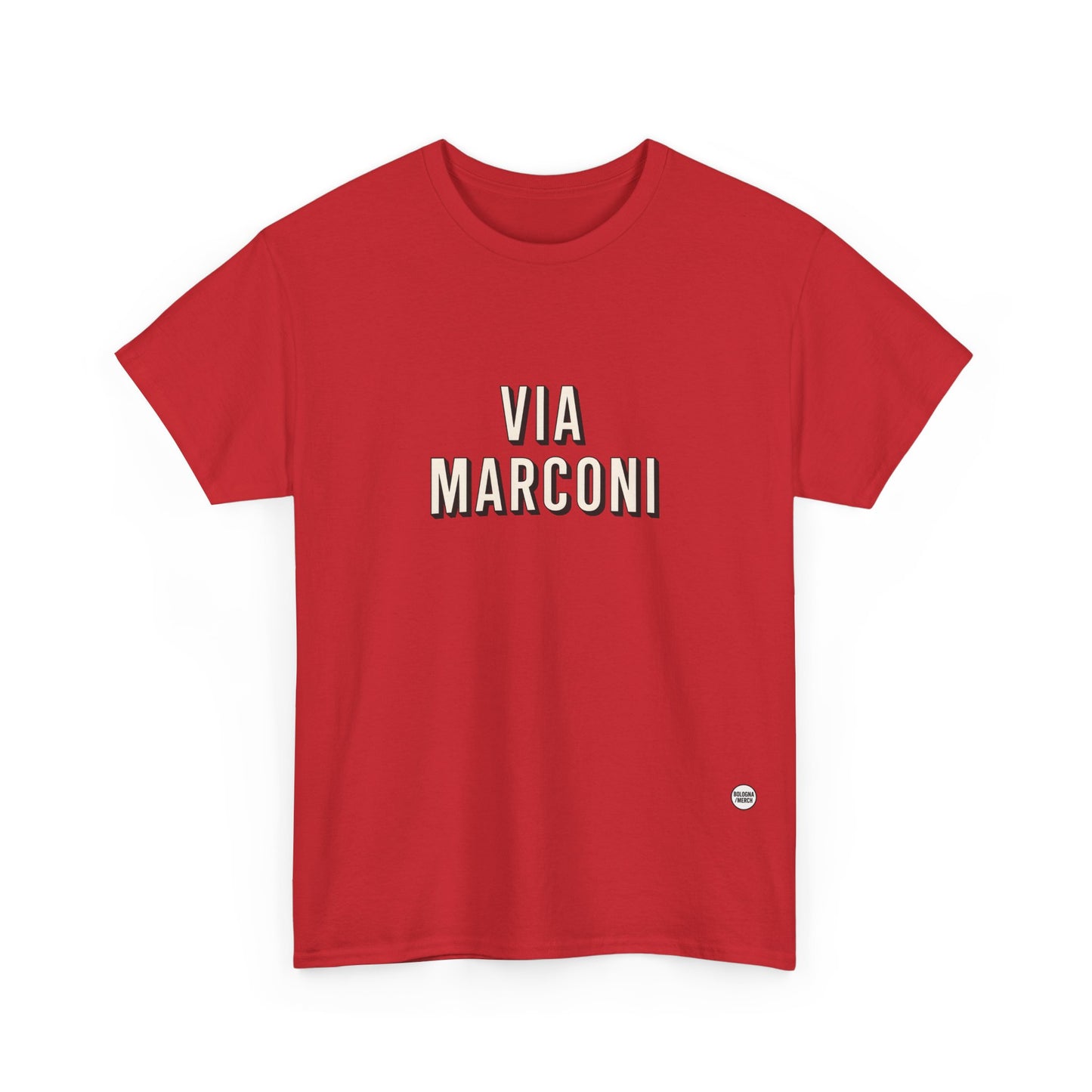 Via Marconi Unisex Heavy Cotton Tee - Casual and Stylish Wear for Poetry Lovers
