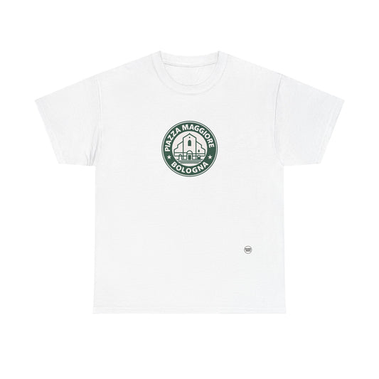 T-shirt Street Style “Piazza Maggiore Bologna” – Cotone Pesante, Look Urban e Comfort Quotidiano