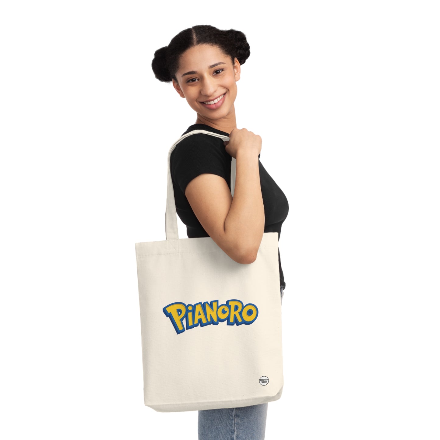 Tote Bag Pianoro – Borsa Shopper Divertente e Originale, Perfetta per la Spesa, la Spiaggia o come Idea Regalo