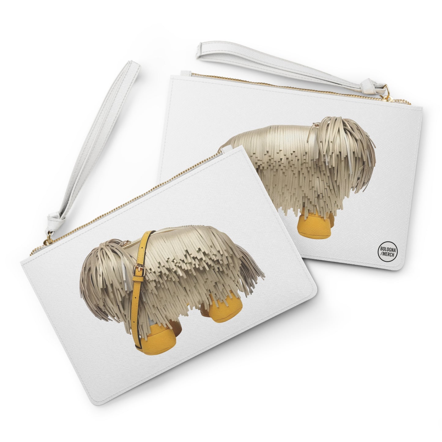 Pochette con Stampa Cane Komondor – Design Unico e Moderno
