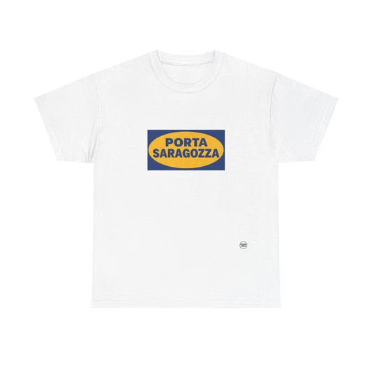 Porta Saragozza Unisex Heavy Cotton Tee - Casual Comfort for Everyday Wear