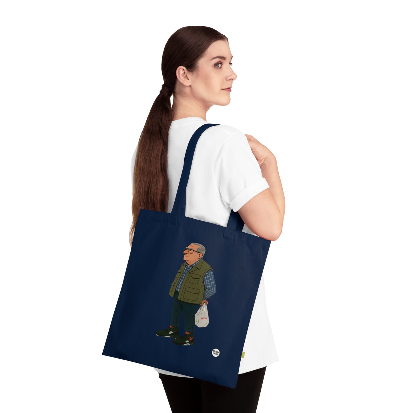 Tote Umarell in Cotone Biologico – Shopper Ecologica e Riutilizzabile per la Spesa
