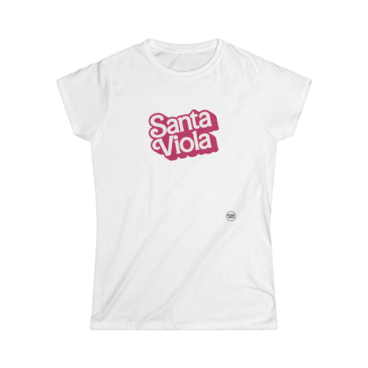 Santa Viola Women's Softstyle Tee - Trendy Graphic T-Shirt for Casual Wear
