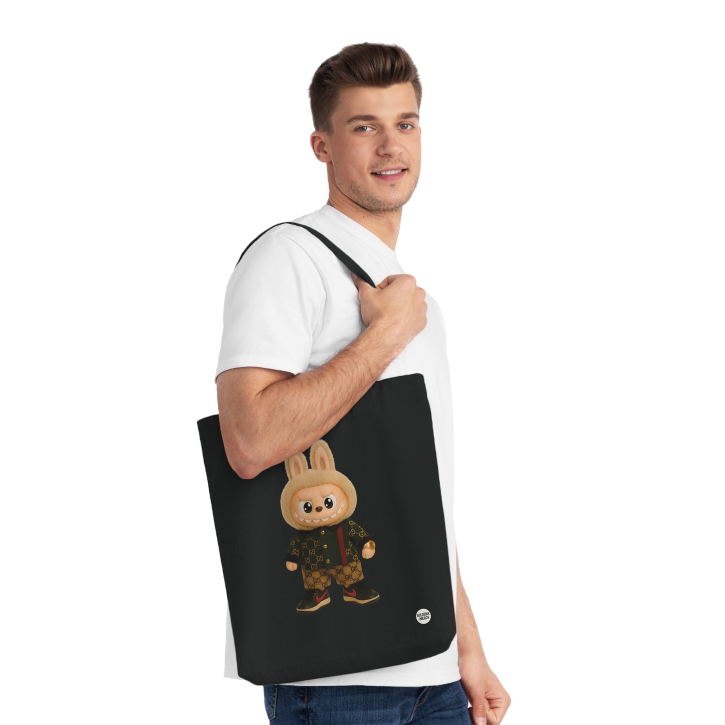 Tote Bag Labubu – Borsa Shopper Divertente e Originale, Perfetta per la Spesa, la Spiaggia o come Idea Regalo