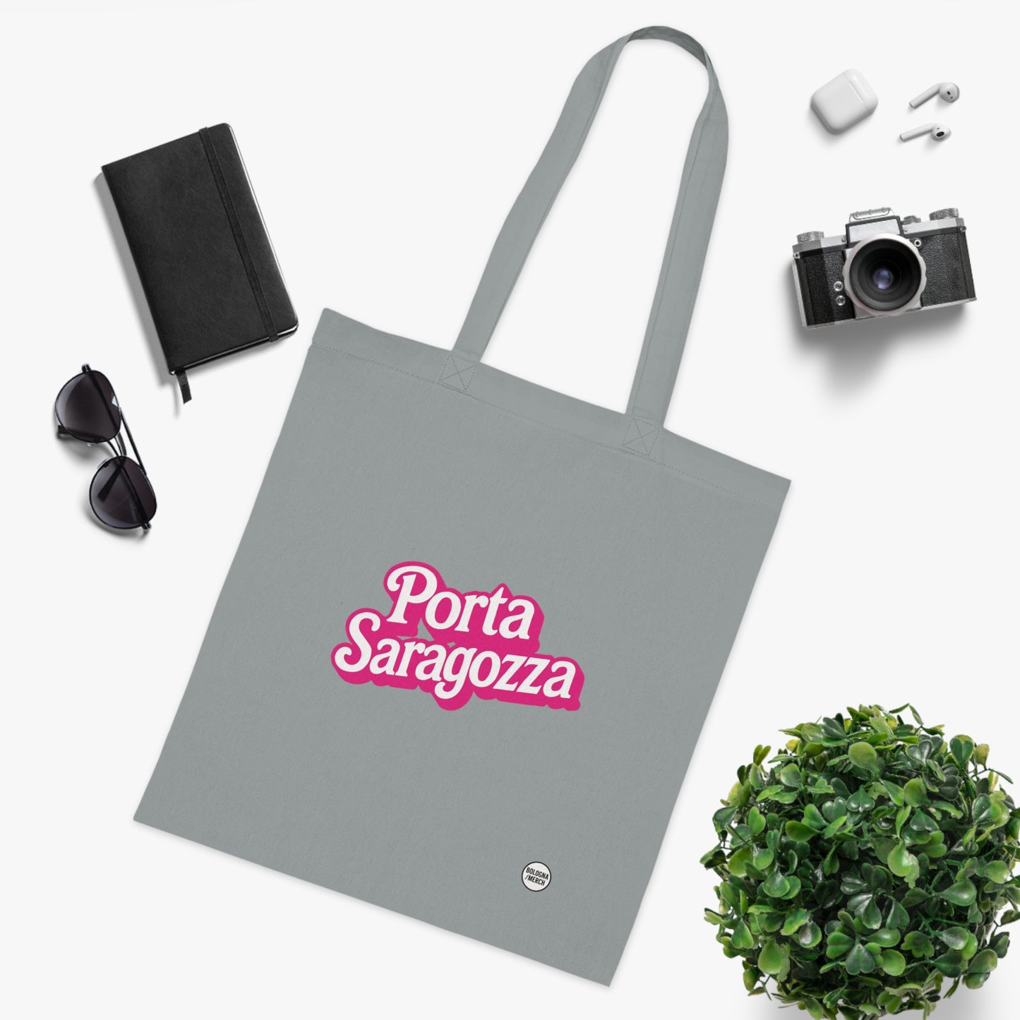 Porta Saragozza Cotton Tote Bag - Eco-Friendly Shopping Bag for Every Occasion