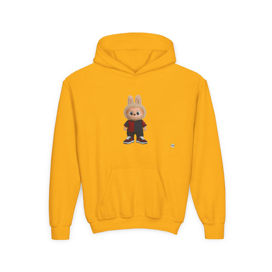 Back to School Cute Bunny Hoodie for Kids, Youth Sweatshirt, Cozy Rabbit Design for Fall, Birthday Gift, Casual Wear