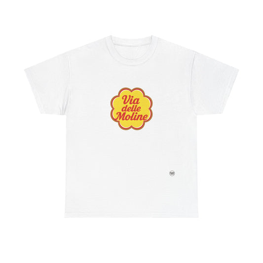 Via delle Moline Unisex Heavy Cotton Tee - Casual and Stylish Wear for Poetry Lovers