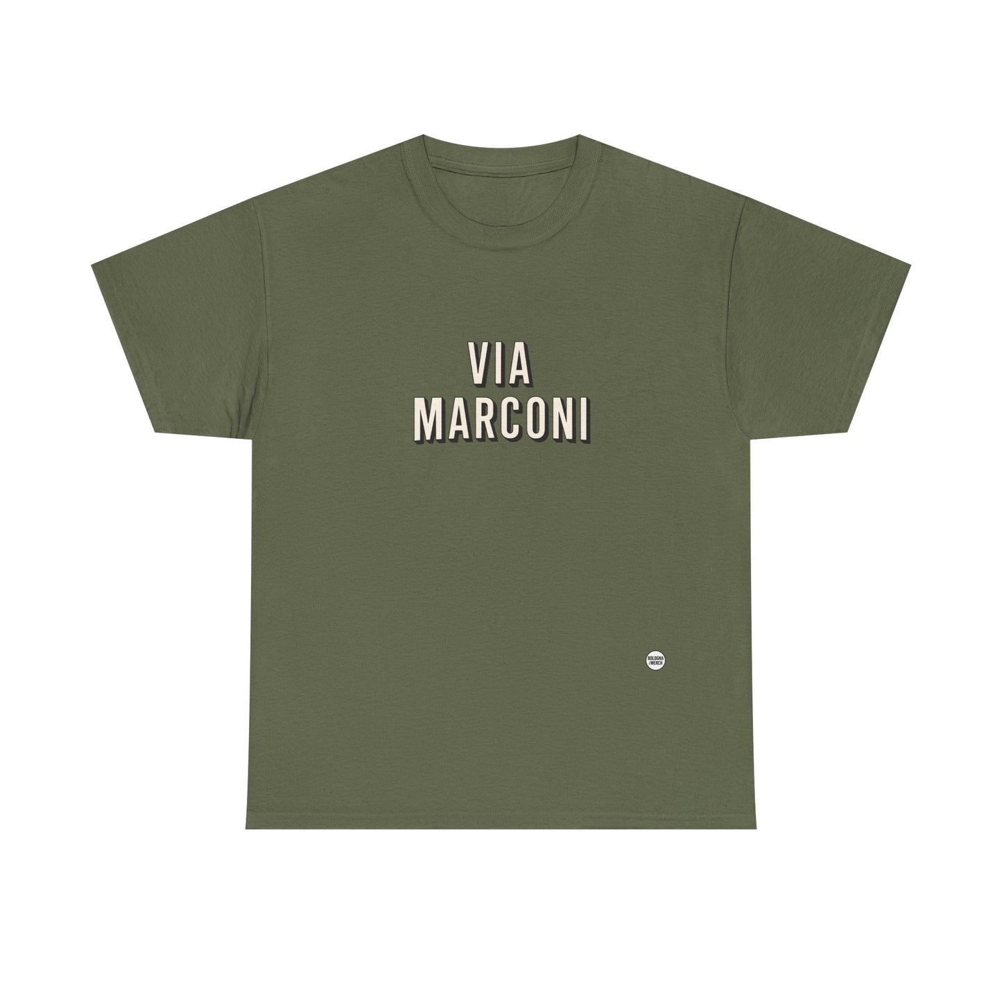 Via Marconi Unisex Heavy Cotton Tee - Casual and Stylish Wear for Poetry Lovers