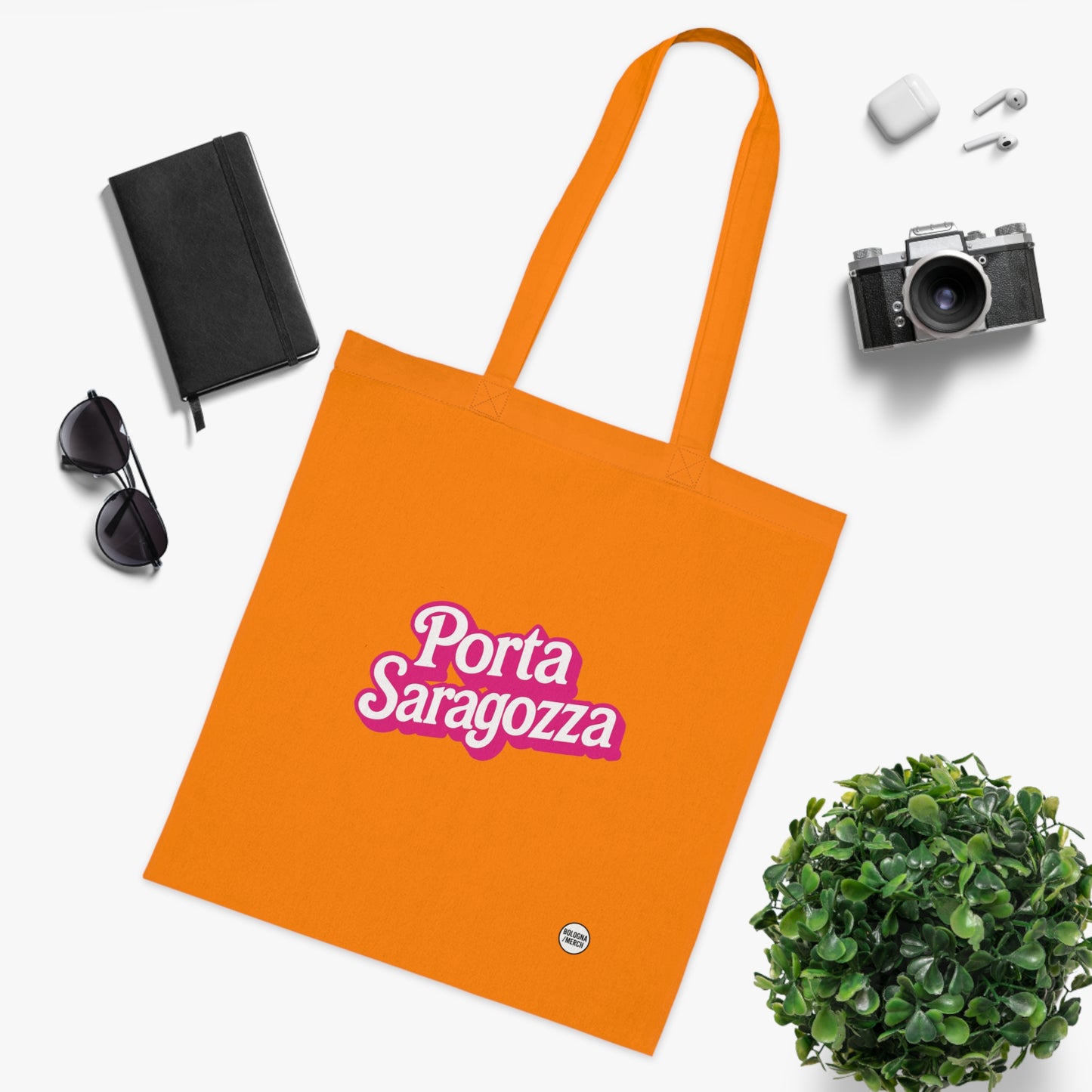 Porta Saragozza Cotton Tote Bag - Eco-Friendly Shopping Bag for Every Occasion