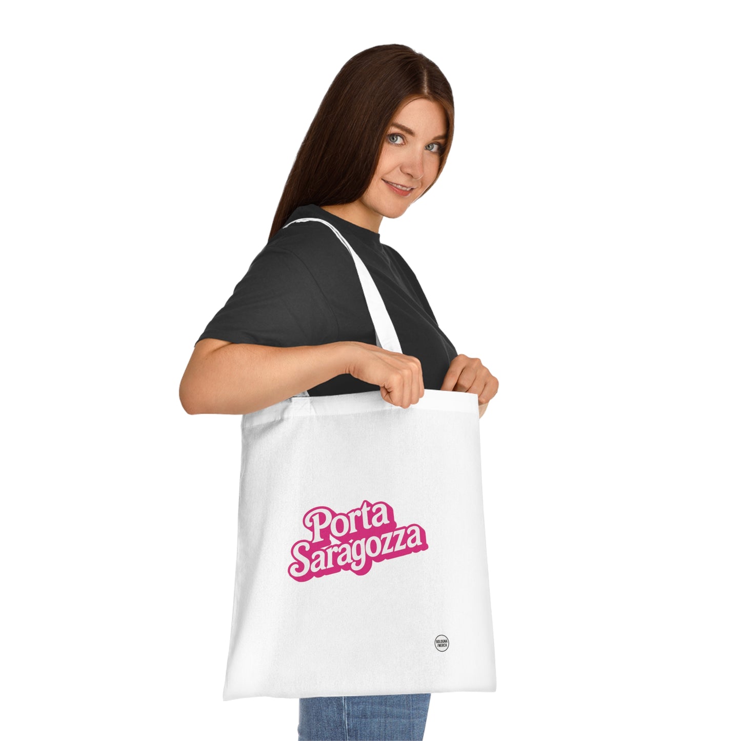 Porta Saragozza Cotton Tote Bag - Eco-Friendly Shopping Bag for Every Occasion