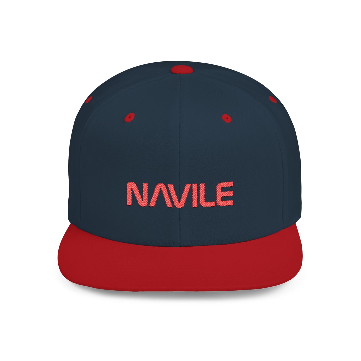 Stylish Flat Bill Snapback Cap with NAVILE Design | Trendy Hat for Casual Outings, Sports Events, Streetwear, Gifts