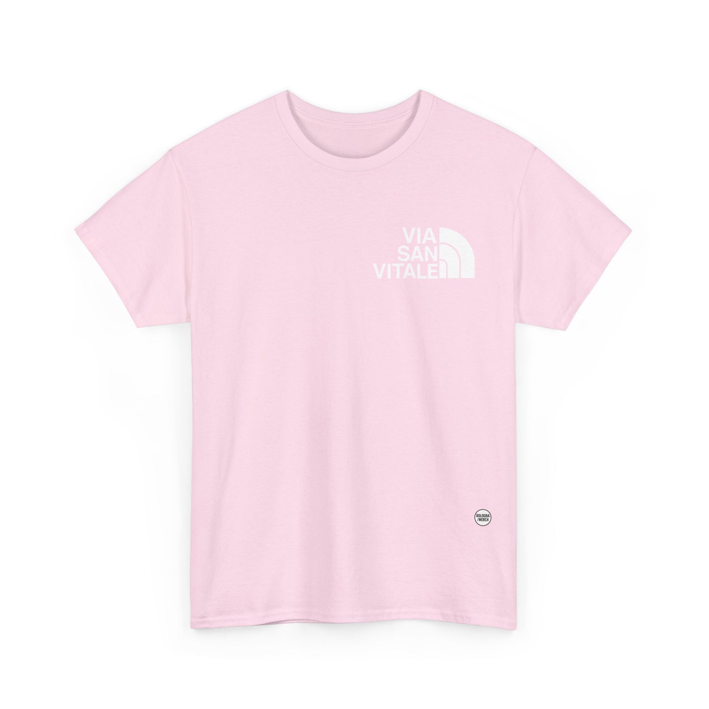 Via San Vitale Unisex Heavy Cotton Tee - Casual Comfort for Everyday Wear