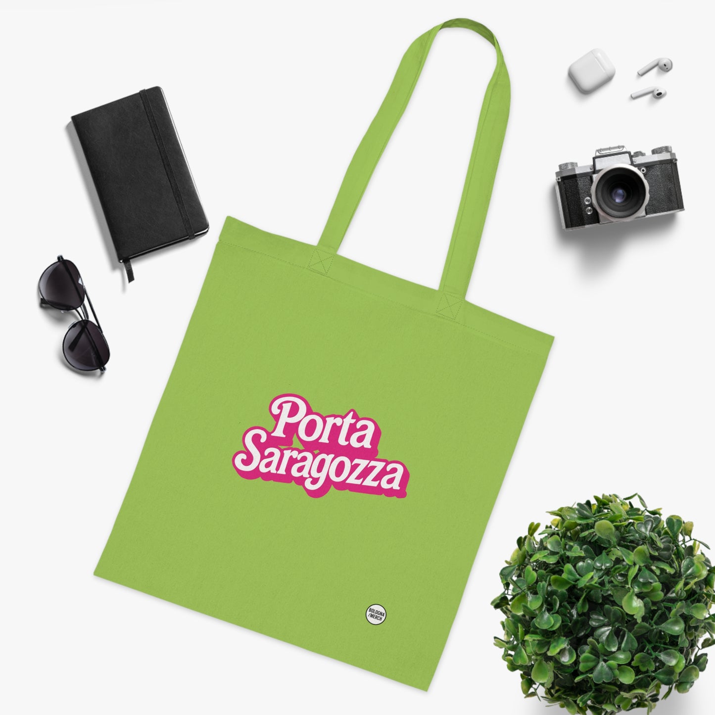 Porta Saragozza Cotton Tote Bag - Eco-Friendly Shopping Bag for Every Occasion