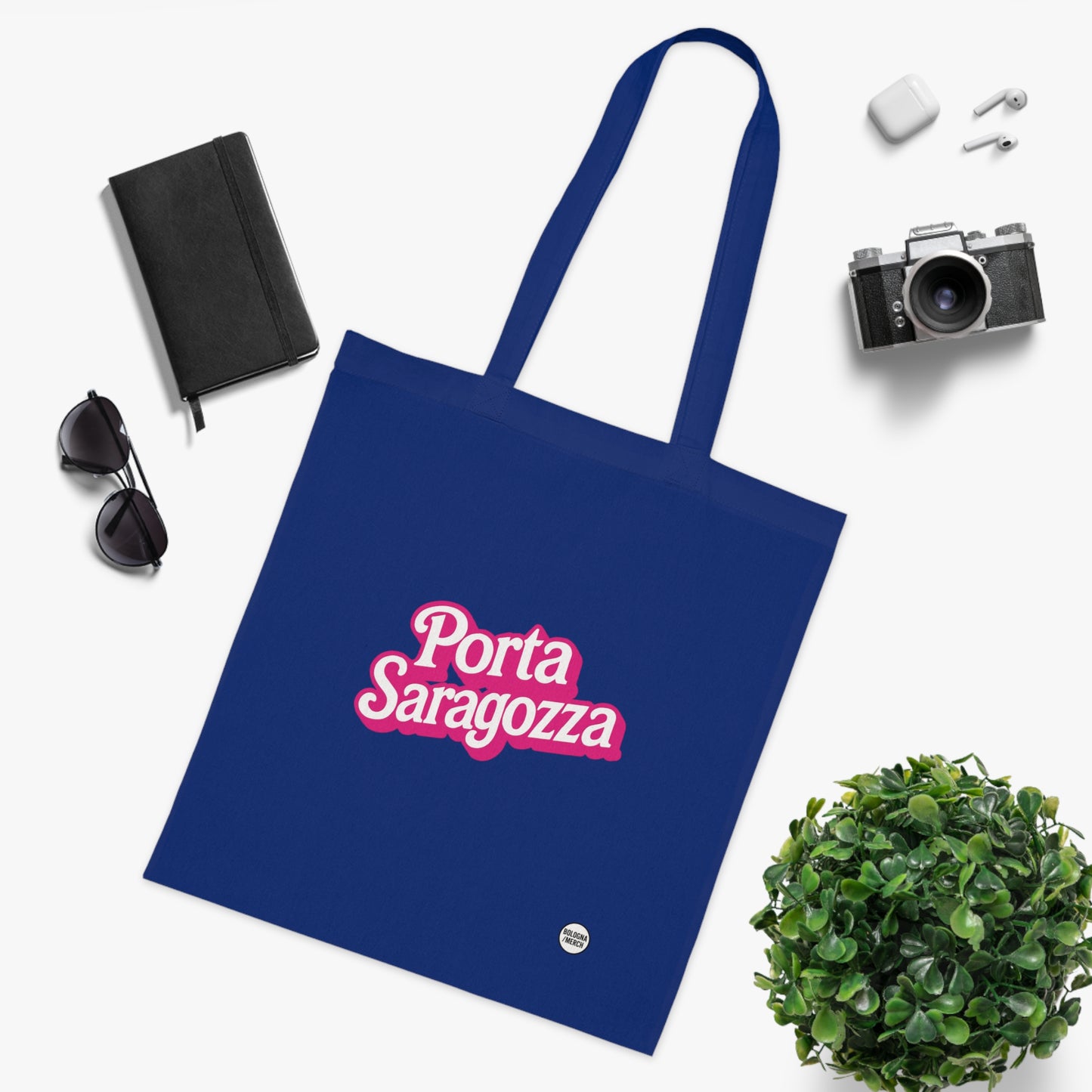 Porta Saragozza Cotton Tote Bag - Eco-Friendly Shopping Bag for Every Occasion