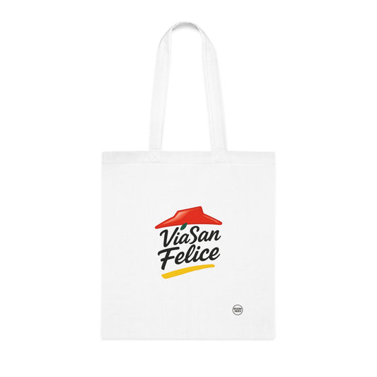 Via San Felice Cotton Tote Bag - Eco-Friendly Shopping Bag for Every Occasion