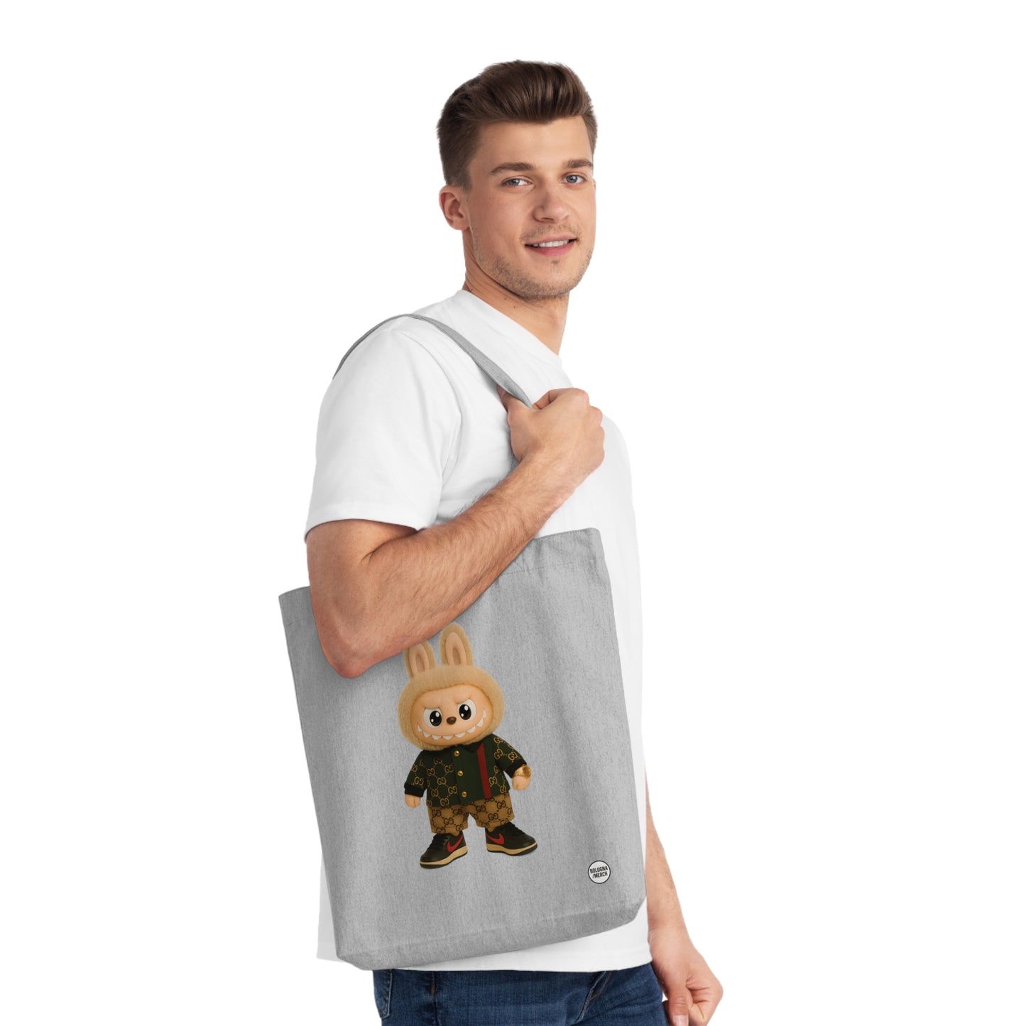 Tote Bag Labubu – Borsa Shopper Divertente e Originale, Perfetta per la Spesa, la Spiaggia o come Idea Regalo