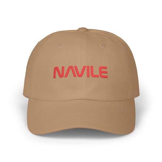 Classic Dad Cap with NAVILE Embroidery, Casual Everyday Hat, Gift for Dads, Summer Accessories, Adjustable Cap for Men