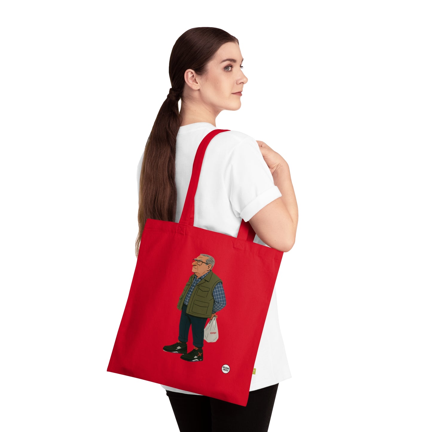 Tote Umarell in Cotone Biologico – Shopper Ecologica e Riutilizzabile per la Spesa