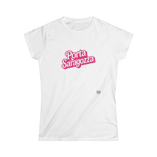 Porta Saragozza Women's Softstyle Tee - Trendy Graphic T-Shirt for Casual Wear