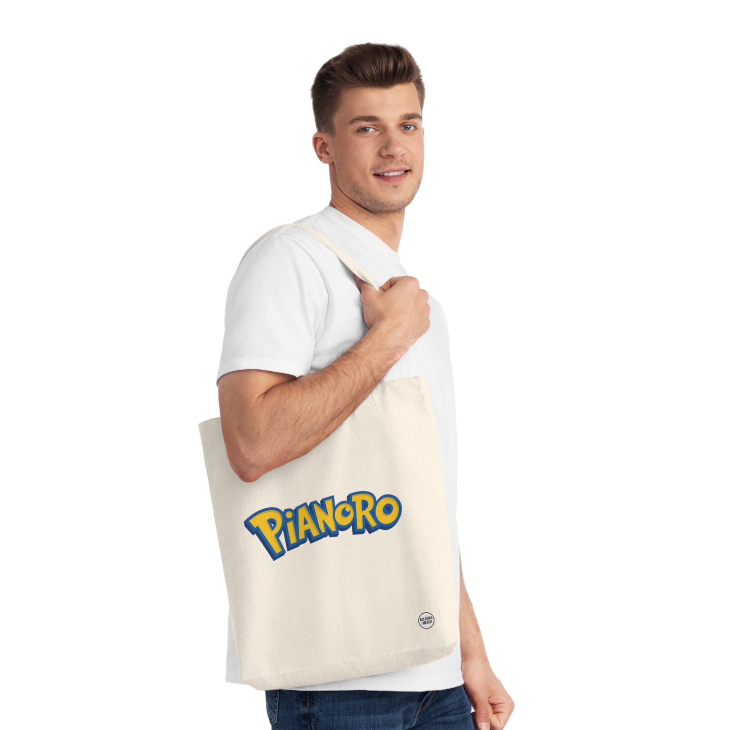 Tote Bag Pianoro – Borsa Shopper Divertente e Originale, Perfetta per la Spesa, la Spiaggia o come Idea Regalo