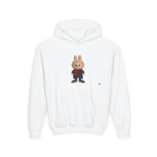 Back to School Cute Bunny Hoodie for Kids, Youth Sweatshirt, Cozy Rabbit Design for Fall, Birthday Gift, Casual Wear