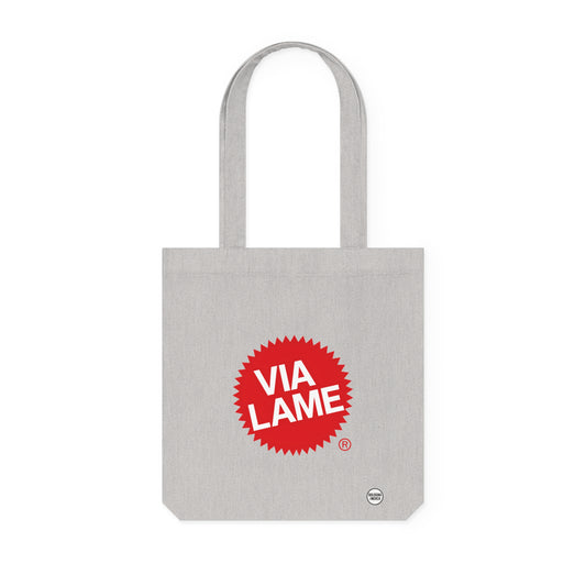 Funny Via Lame Shopping Bag, Eco-Friendly Beach Tote, Novelty Gift for Friends, Great for Shopping